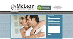 Desktop Screenshot of mcleanhearingcenter.com