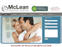 Tablet Screenshot of mcleanhearingcenter.com